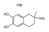 2-amino-2-methyl-6,7-dihydroxy-1,2,3,4-tetrahydronaphthalene hydrobromide结构式