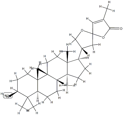 21,23-Epoxy-3β,23-dihydroxy-9,19-cyclo-5α-lanost-24-en-26-oic acid 26,23-lactone picture