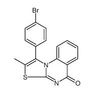 1-(4-BROMOPHENYL)-2-METHYL-5H-THIAZOLO[3,2-A]QUINAZOLIN-5-ONE结构式