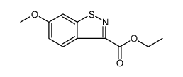 1,2-Benzisothiazole-3-carboxylic acid, 6-methoxy-, ethyl ester Structure
