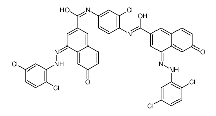 2-Naphthalenecarboxamide, N,N'-(2-chloro-1,4-phenylene) bis[4-[(2,5-dichlorophenyl)azo]-6-hydroxy- Structure