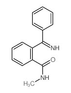 2-(benzenecarboximidoyl)-N-methyl-benzamide结构式
