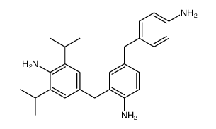 2-[(4-amino-3,5-diisopropylphenyl)methyl]-4-[(4-aminophenyl)methyl]aniline结构式