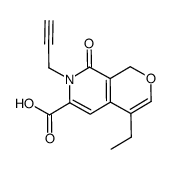 4-ethyl-8-oxo-7-(prop-2-ynyl)-7,8-dihydro-1H-pyrano[3,4-c]pyridine-6-carboxylic acid Structure