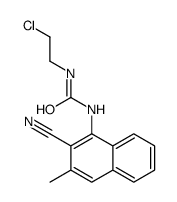1-(2-chloroethyl)-3-(2-cyano-3-methylnaphthalen-1-yl)urea结构式