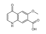 6-methoxy-4-oxo-1H-quinoline-7-carboxylic acid Structure