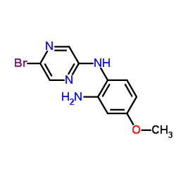 N-(5-Bromopyrazin-2-yl)-2-amino-4-methoxyaniline Structure
