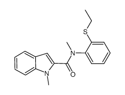 N-[2-(ethylthio)phenyl]-N,1-dimethyl-1H-indole-2-carboxamide Structure