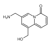 7-aminomethyl-9-hydroxymethyl-quinolizin-4-one结构式