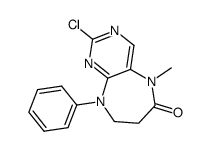 10-chloro-6-methyl-2-phenyl-2,6,9,11-tetrazabicyclo[5.4.0]undeca-7,9,11-trien-5-one Structure