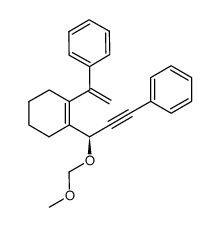 (-)-(R)-1-(3-(methoxymethoxy)-3-(2-(1-phenylvinyl)cyclohex-1-enyl)prop-1-ynyl)benzene Structure
