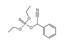 Thiophosphoric acid O-(cyano-phenyl-methyl) ester O',O''-diethyl ester Structure