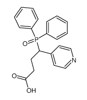 4-diphenylphosphinoyl-4-pyridin-4-yl-butyric acid Structure