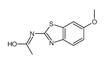 Acetamide, N-(6-methoxy-2-benzothiazolyl)- (9CI) Structure