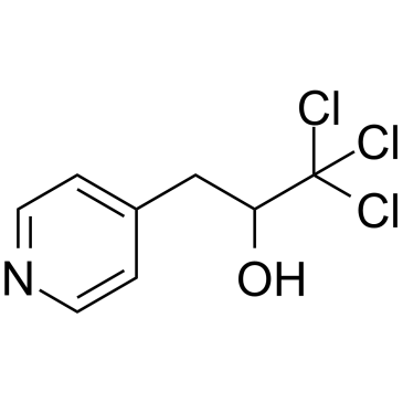 Alpha-(三氯甲基)-4-吡啶乙醇结构式