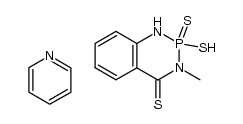 3-methyl-2-mercapto-2-thioxo-2,3-dihydro-1H-2λ5-benzo[1,3,2]diazaphosphinine-4-thione pyridinium salt Structure