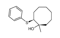 (1RS,2SR)-1-methyl-2-phenylthiocyclo-octanol结构式