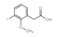 2-(3-氟-2-甲氧基苯基)乙酸结构式