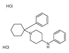 N-phenyl-1-(1-phenylcyclohexyl)piperidin-4-amine,dihydrochloride结构式
