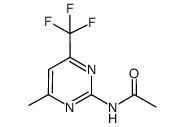 4-trifluoromethyl-6-methyl-2-acetylaminopyrimidine结构式