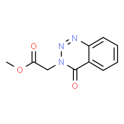 Methyl (4-oxo-1,2,3-benzotriazin-3(4H)-yl)acetate结构式