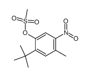 2-tert-butyl-4-methy-5-nitrophenyl methanesulfonate Structure