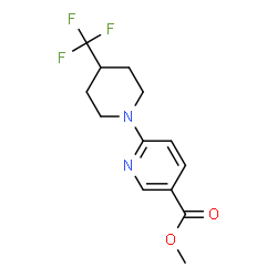 methyl 6-[4-(trifluoromethyl)piperidino]nicotinate结构式