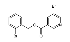 2-Bromobenzyl 5-bromonicotinate Structure
