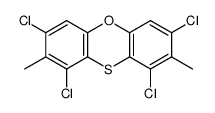 1,3,7,9-tetrachloro-2,8-dimethylphenoxathiine Structure