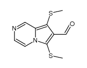 6,8-dimethylthio-7-formylpyrrolo [1,2-a] pyrazine结构式