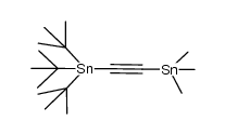 tri-tert-butylstannyl trimethylstannyl acetylene Structure