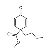 methyl 1-(3-iodopropyl)-4-ketocyclohexa-2,5-diene-1-carboxylate Structure
