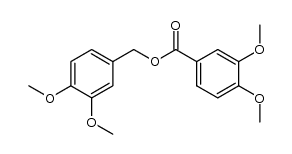 3,4-dimethoxybenzyl 3,4-dimethoxybenzoate结构式