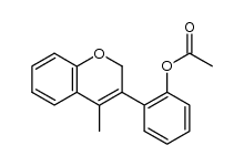2'-acetoxy-4-methylisoflavene Structure