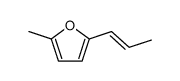 trans-2-Methyl-5-propenylfuran结构式