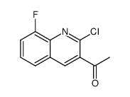 1-(2-chloro-8-fluoroquinolin-3-yl)ethanone结构式