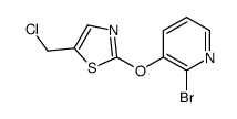 2-Bromo-3-(5-chloromethyl-thiazol-2-yloxy)-pyridine Structure