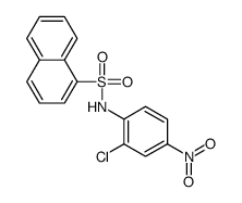 N-(2-chloro-4-nitrophenyl)naphthalene-1-sulfonamide结构式