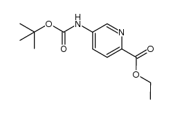 ethyl 5-(tert-butoxycarbonylamino)picolinate结构式