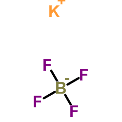 Potassium tetrafluoroborate Structure