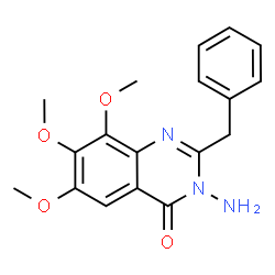 4(3H)-Quinazolinone,3-amino-2-benzyl-6,7,8-trimethoxy- (6CI) Structure