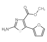 Methyl 2-amino-5-(2-furyl)-1,3-thiazole-4-carboxylate结构式