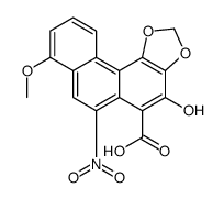 4-hydroxy-8-methoxy-6-nitronaphtho[2,1-g][1,3]benzodioxole-5-carboxylic acid Structure