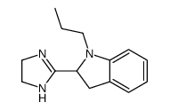 2-(4,5-dihydro-1H-imidazol-2-yl)-1-propyl-2,3-dihydroindole Structure