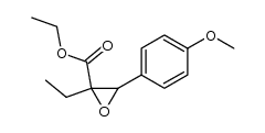 ethyl 2-ethyl-3-(4-methoxyphenyl)oxirane-2-carboxylate Structure