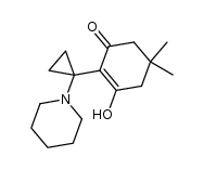5,5-Dimethyl-2-[1-(1-piperidinio)-cyclopropyl]-1-oxo-2-cyclohexen-3-olat Structure