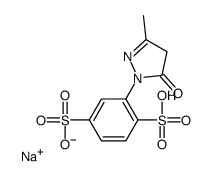 disodium,2-(3-methyl-5-oxo-4H-pyrazol-1-yl)benzene-1,4-disulfonate结构式