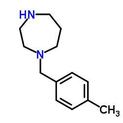 1-(4-甲基苄基)高哌嗪结构式