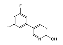 5-(3,5-difluorophenyl)-1H-pyrimidin-2-one结构式