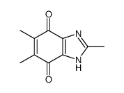 1H-Benzimidazole-4,7-dione,2,5,6-trimethyl-(9CI) structure